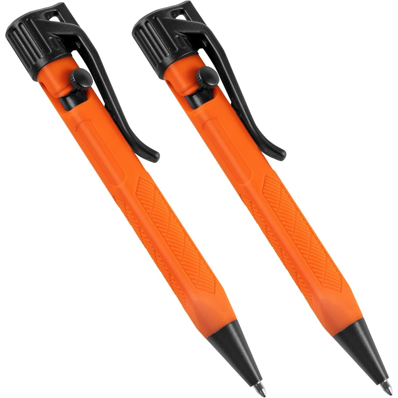 Rite in the Rain Rite in the Rain Weatherproof Orange Mini Bolt-Action Pen - Black Ink, 2 Pack (No. OR20-2)