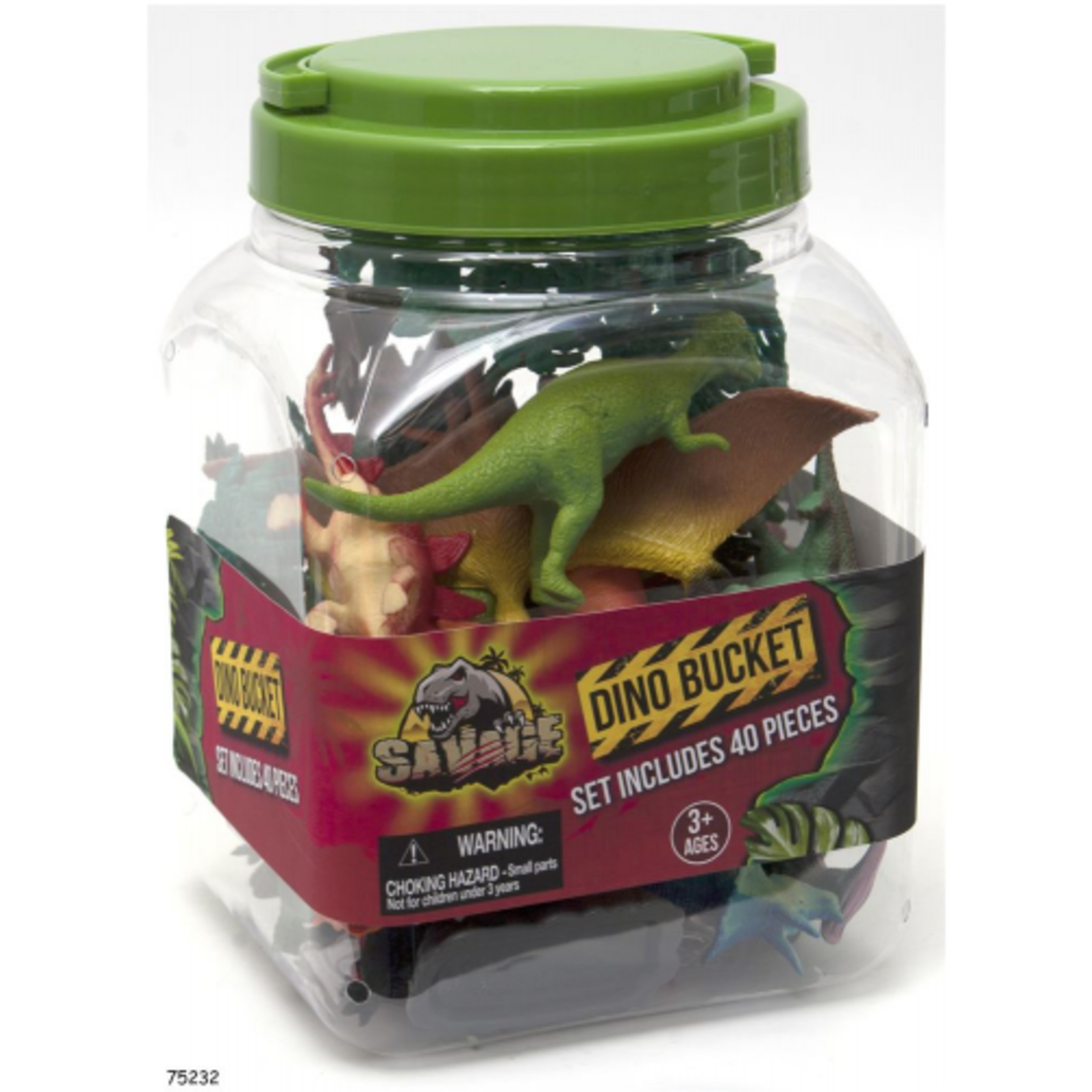 Dino Bucket - 40 Assorted