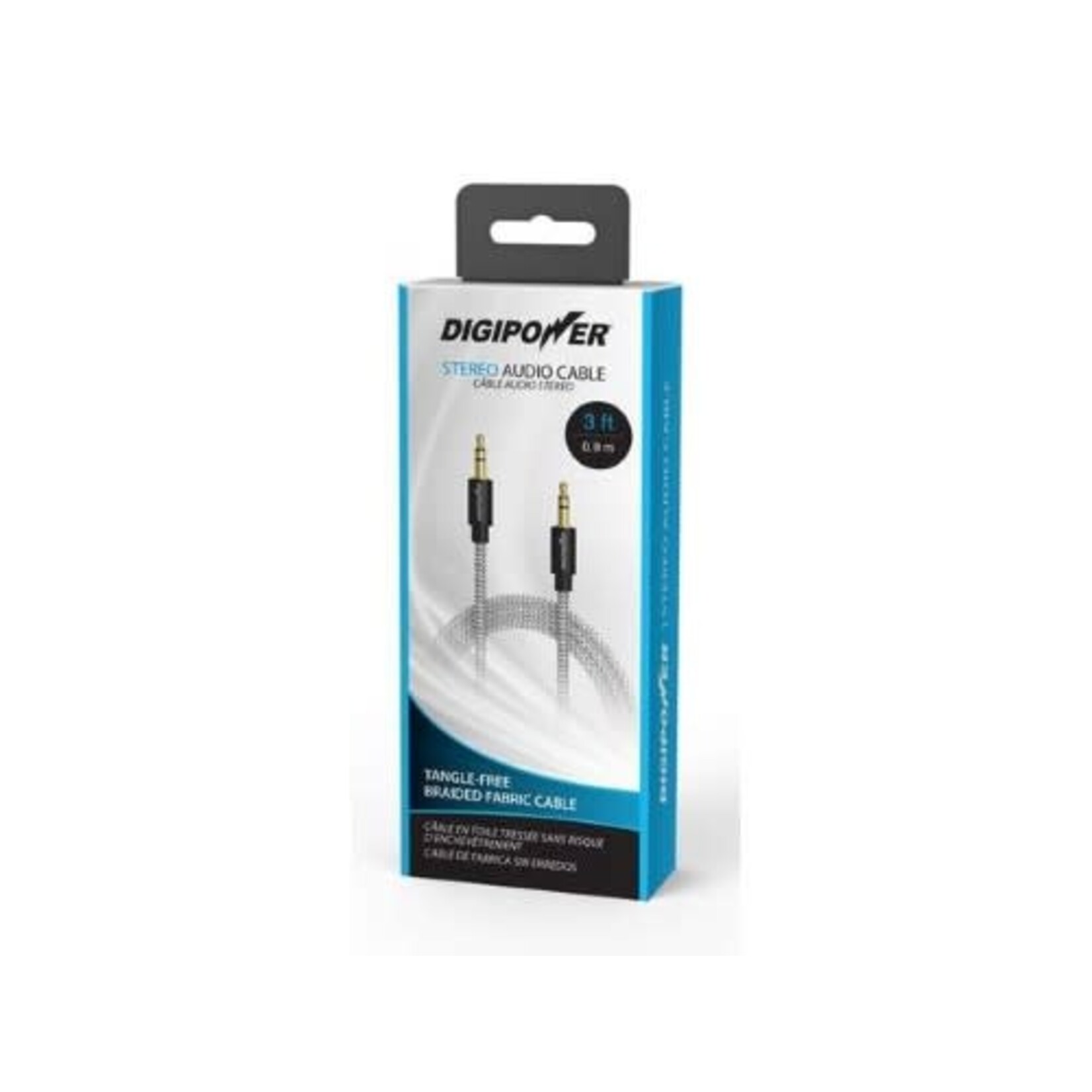 Digipower Digipower 3ft Stereo Audio 3.5mm Cable