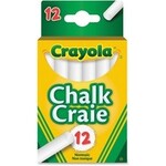 Crayola CHALK-CRAYOLA, WHITE 12 STICKS/HANG-TAB BOX