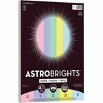 Spicers Astrobrights Paper - Pastels - 5 Assorted Colours - Letter - 20lb - 100 Sheets