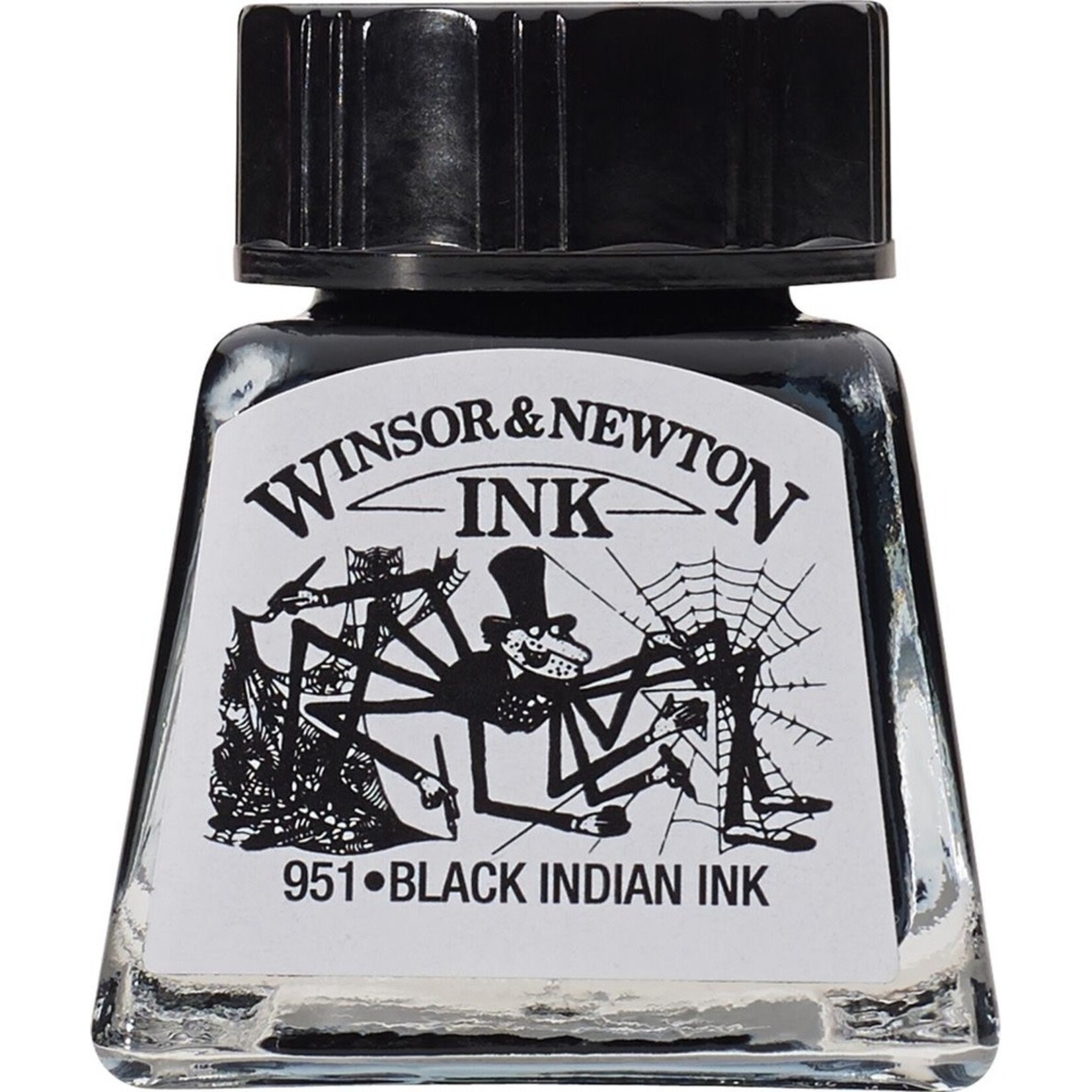 Winsor & Newton INK-DRAWING W&N BLACK INDIAN 14 ML. BOTTLE