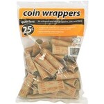COIN WRAPPERS-PAPER PREFORMED QUARTER, 36/PACK