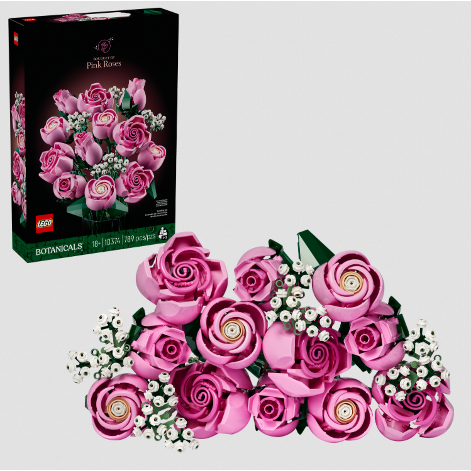 LEGO Botanicals 10374 Pink Rose Bouquet