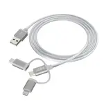 JOBY Joby Charge and Sync Cable 3-in-1 - Space Grey - 1.2m/4ft