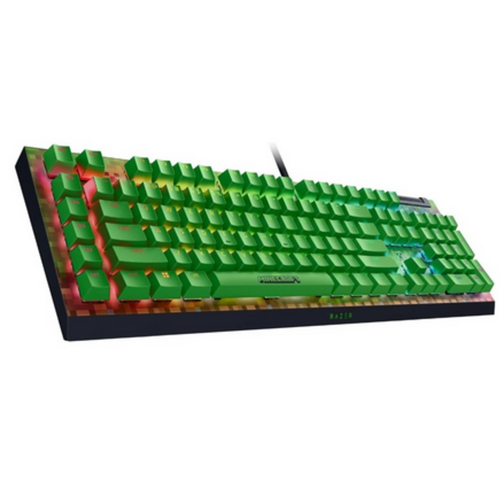 Razer Razer Gaming Keyboard Wired BlackWidow V4 Green Mechanical Switches Chroma RGB - Minecraft Edition
