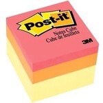 Post-it NOTES-POST-IT CUBE, 2X2 ORANGE WAVE