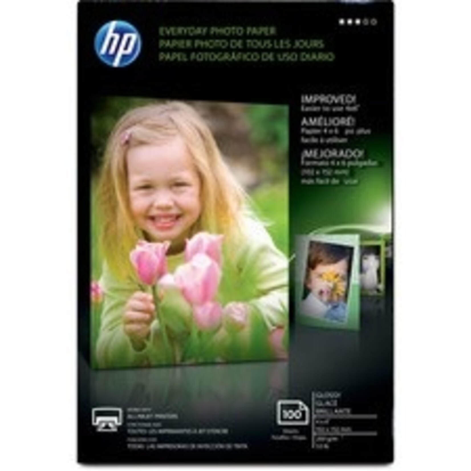 HP HP Everyday Glossy Photo Paper - 100 sheets 4 x 6 in