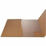 Deflecto Deflecto SuperGrip Chair Mat - Hard Floor - 46" L x 60" W x 0.375" Thickness - Rectangular - Clear Vinyl
