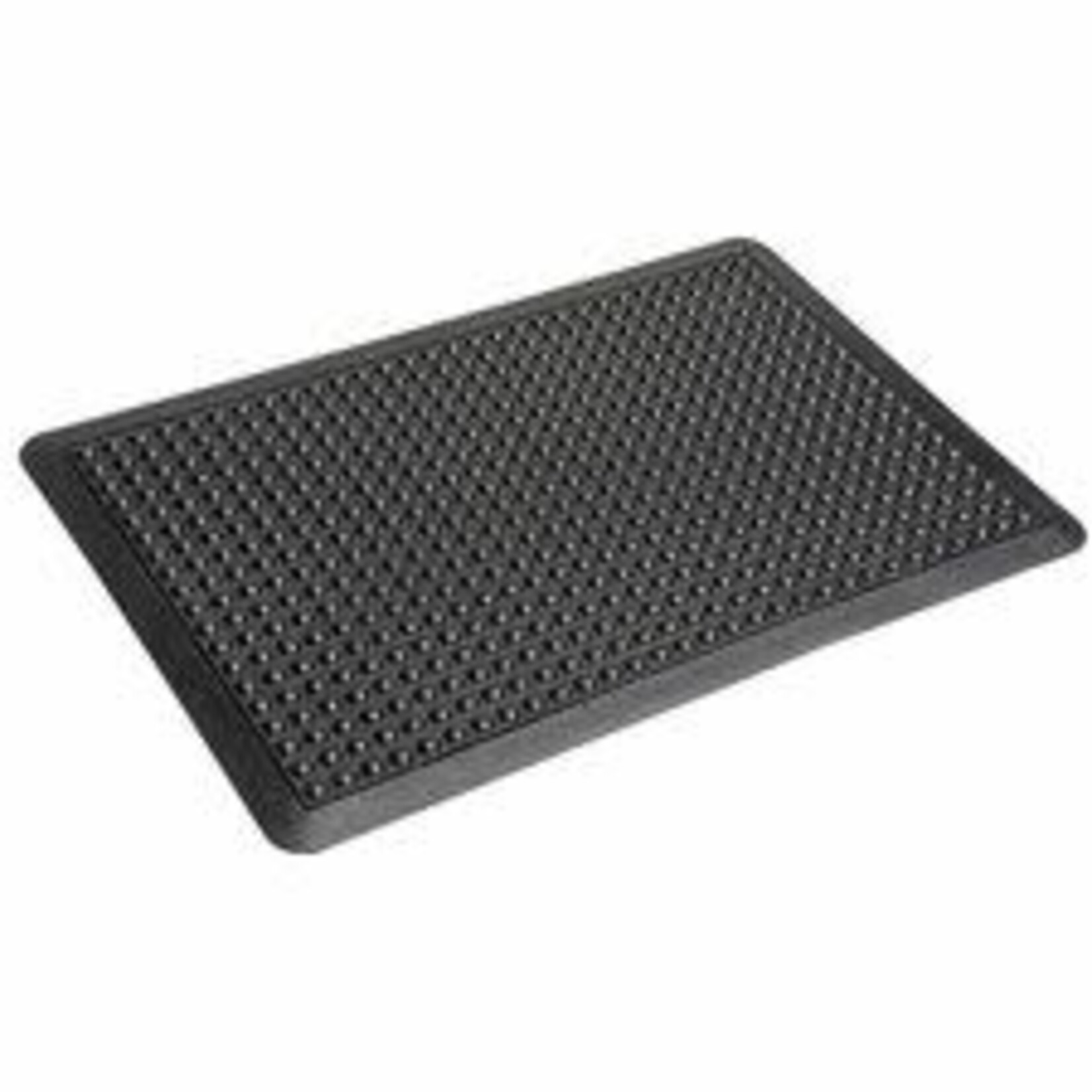 Crown Mats Yoga-Flex Anti-Fatigue Mat - 36" L x 24" W x 0.500" Thickness - Textured Rubber - Black