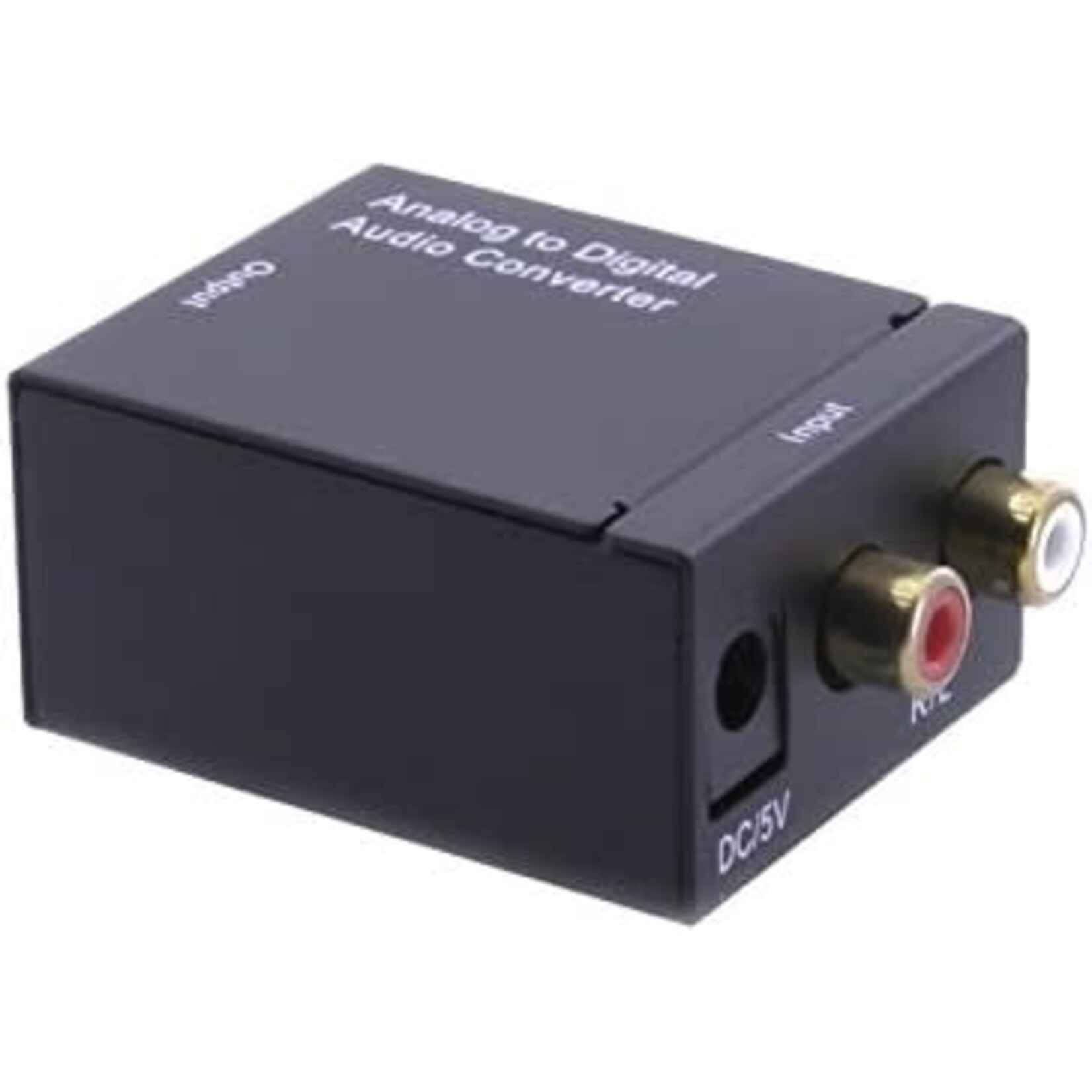 axGear Analog RCA L-R to Digital Optical Coaxial Toslink Audio Converter Adapter New