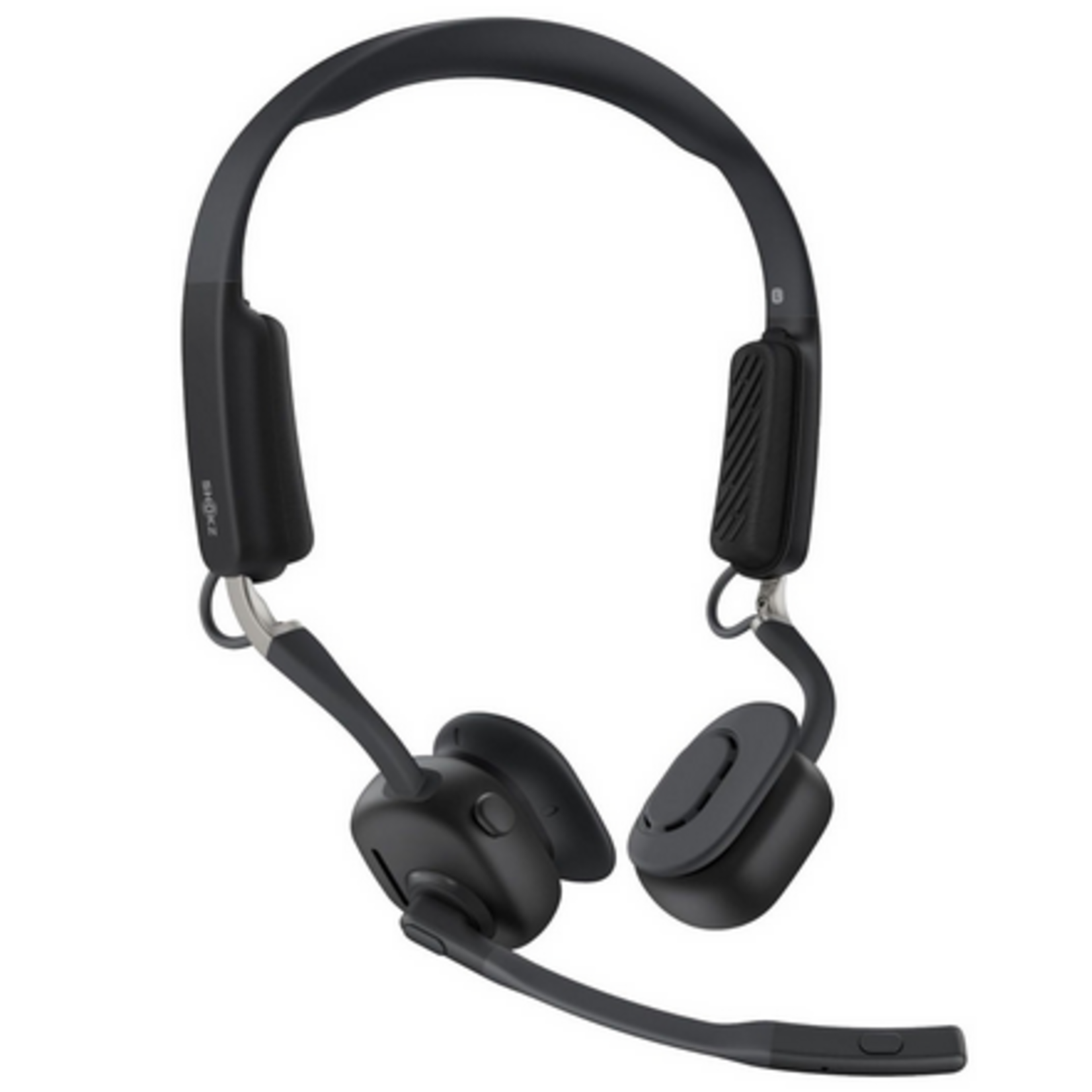 Shokz Shokz OpenMeet Bluetooth Stereo Headset Noise Cancelling Boom Mic - Black