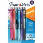 PEN-RETRACTABLE, INKJOY GEL, 0.5MM 6 ASSORTED