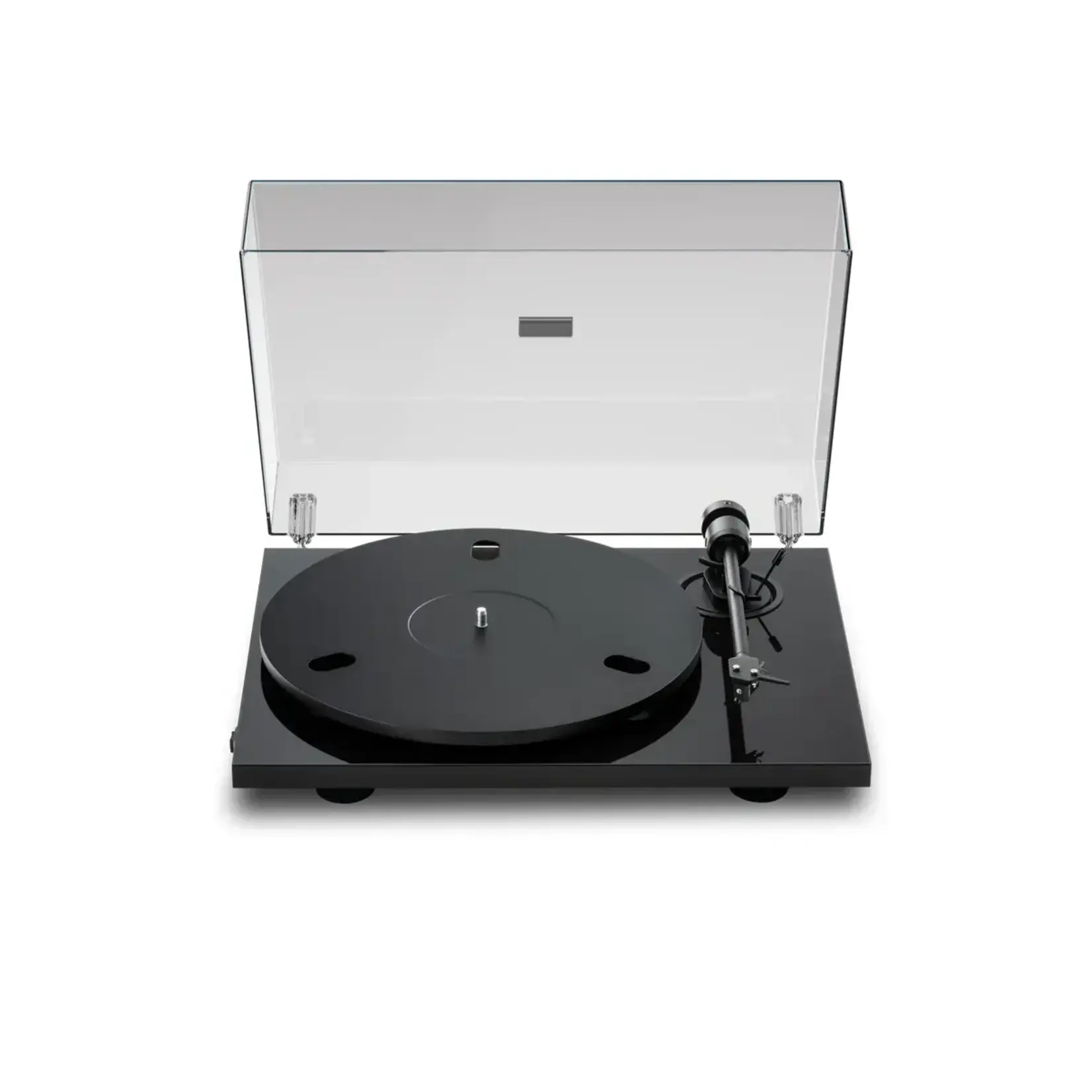 Project Pro-Ject E1.2 Plug & Play Entry Level Audiophile Turntable, Gloss Black