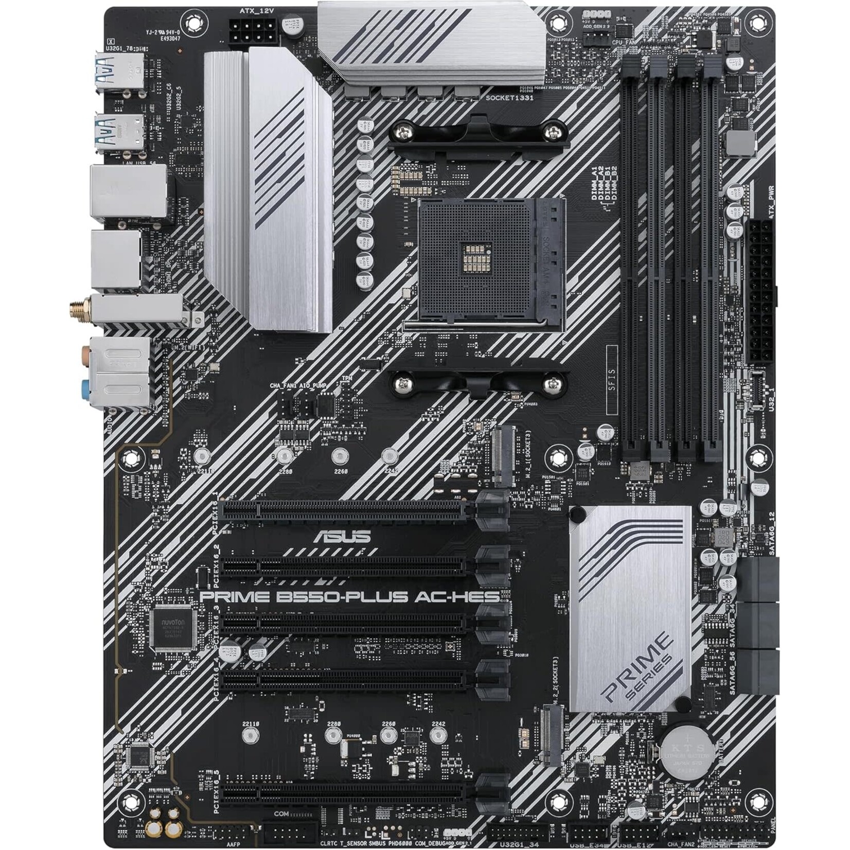 ASUS Prime B550-PLUS AC-HES AMD AM4 (3rd Gen Ryzen) ATX Motherboard