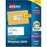 Avery LABELS-SHIPPING TRUEBLOCK WHITE 2X4 1000/BOX 05163