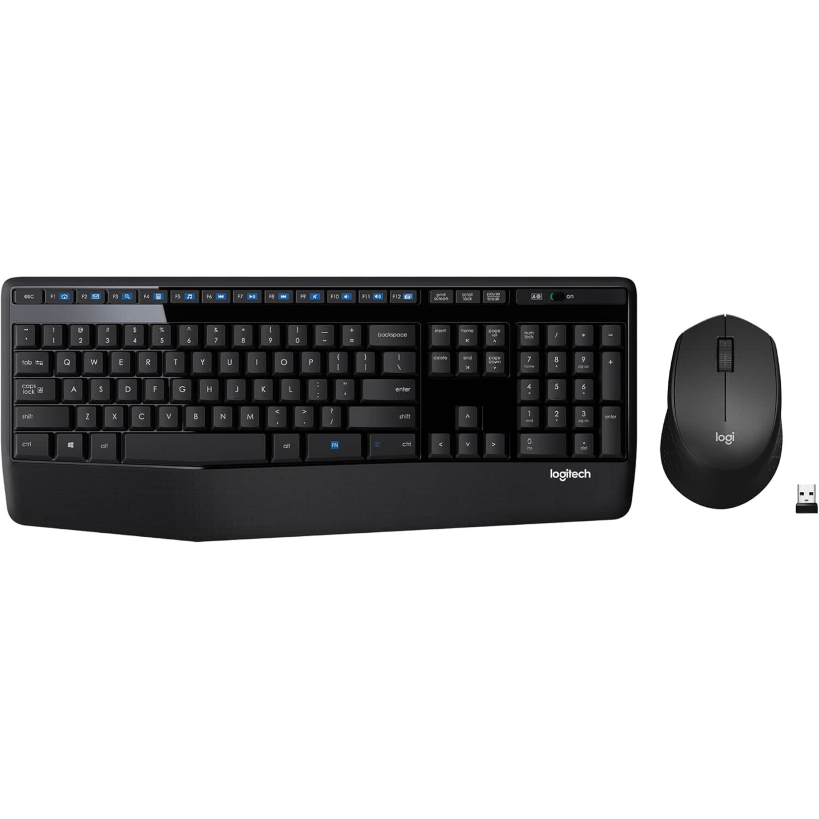 Logitech Logitech MK345 Wireless Combo Full-Sized Keyboard with Palm Rest and Comfortable Right-Handed Mouse
