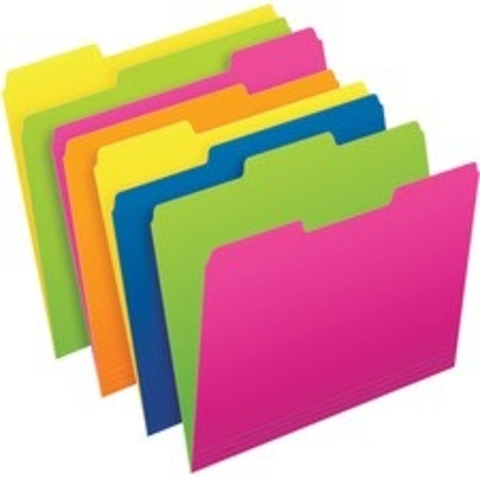 Pendaflex FILE FOLDER-LETTER, PENDAFLEX TWISTED GLOW 24/PACK