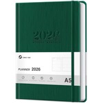 2026 Planner, A5 Agenda Daily Planners, Faux Leather Calendar 2026 Planner