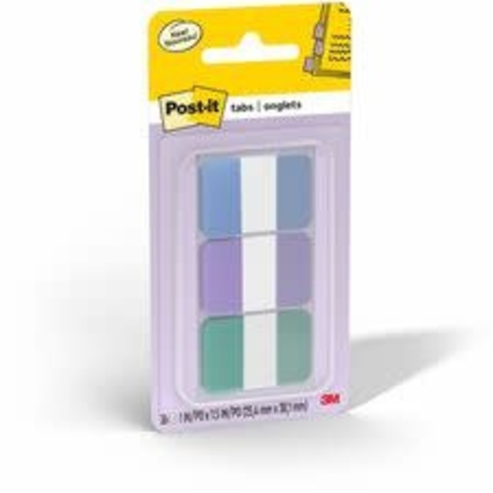 Post-it TABS - POST-IT COOL PASTEL 1"x 1.5" DURABL TAB 36/PK