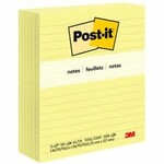 Post-it NOTES-POST-IT, LINED 3X5  YELLOW 100 SHEETS