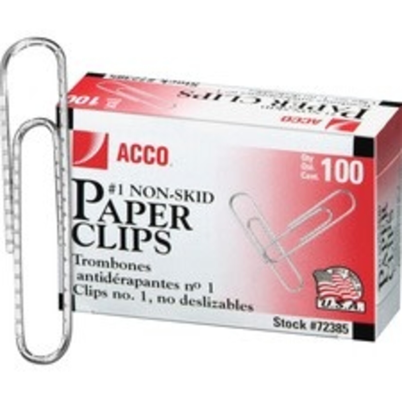 ACCO Brands PAPER CLIPS-#1 CORRUGATED SILVER ACC72385