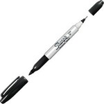 Sharpie MARKER-PERMANENT, SHARPIE TWIN TIP, BLACK