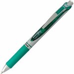 Pentel PEN-RETRACTABLE, ENERGEL GEL ROLLER, 0.7MM GREEN