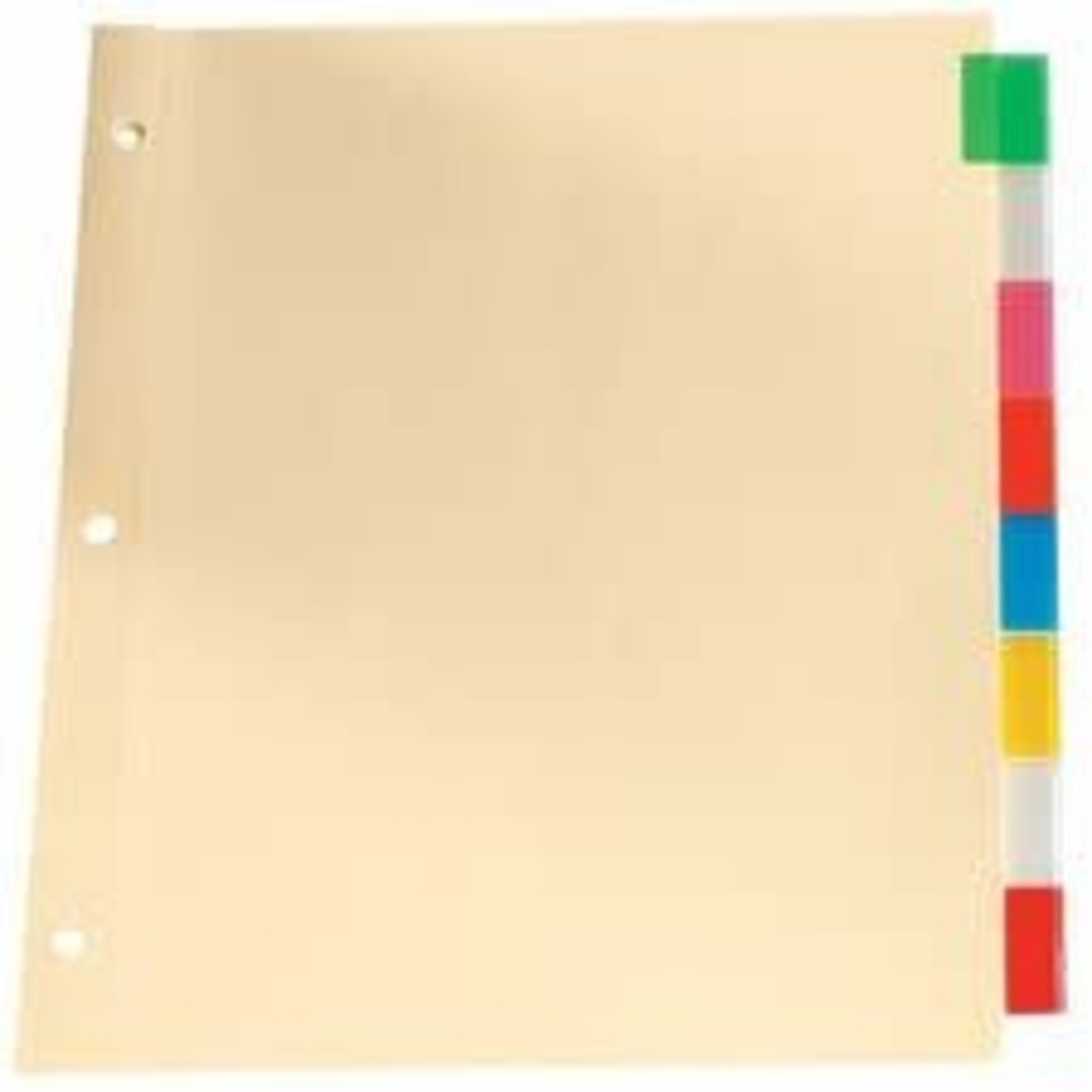 TOPS Products INDEX DIVIDERS-INSERTABLE, LETTER, 8 TAB ASSORTED