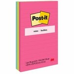 Post-it NOTES-POST-IT, LINED 4X6 POPTIMISTIC COLLECTION
