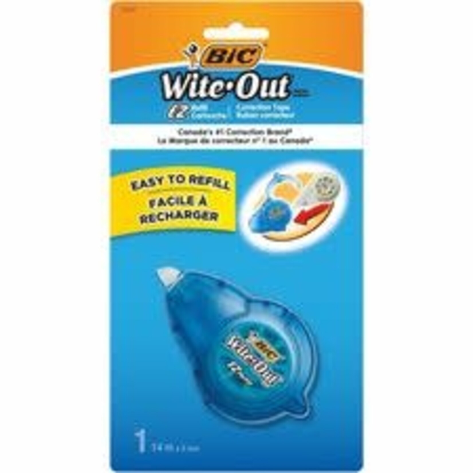 Bic CORRECTION TAPE-WITE-OUT EZ REFILL - BICWOTRP11