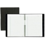 Blueline Notebook - Notepro, 200 Page Twin-Wire 11 X 8-1/2, Black