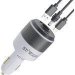 Starlink Mini Car Adapter, 3-in-1 Car Charger for Starlink Mini, 12V to 24V DC Step Up Converter with Dual USB Ports
