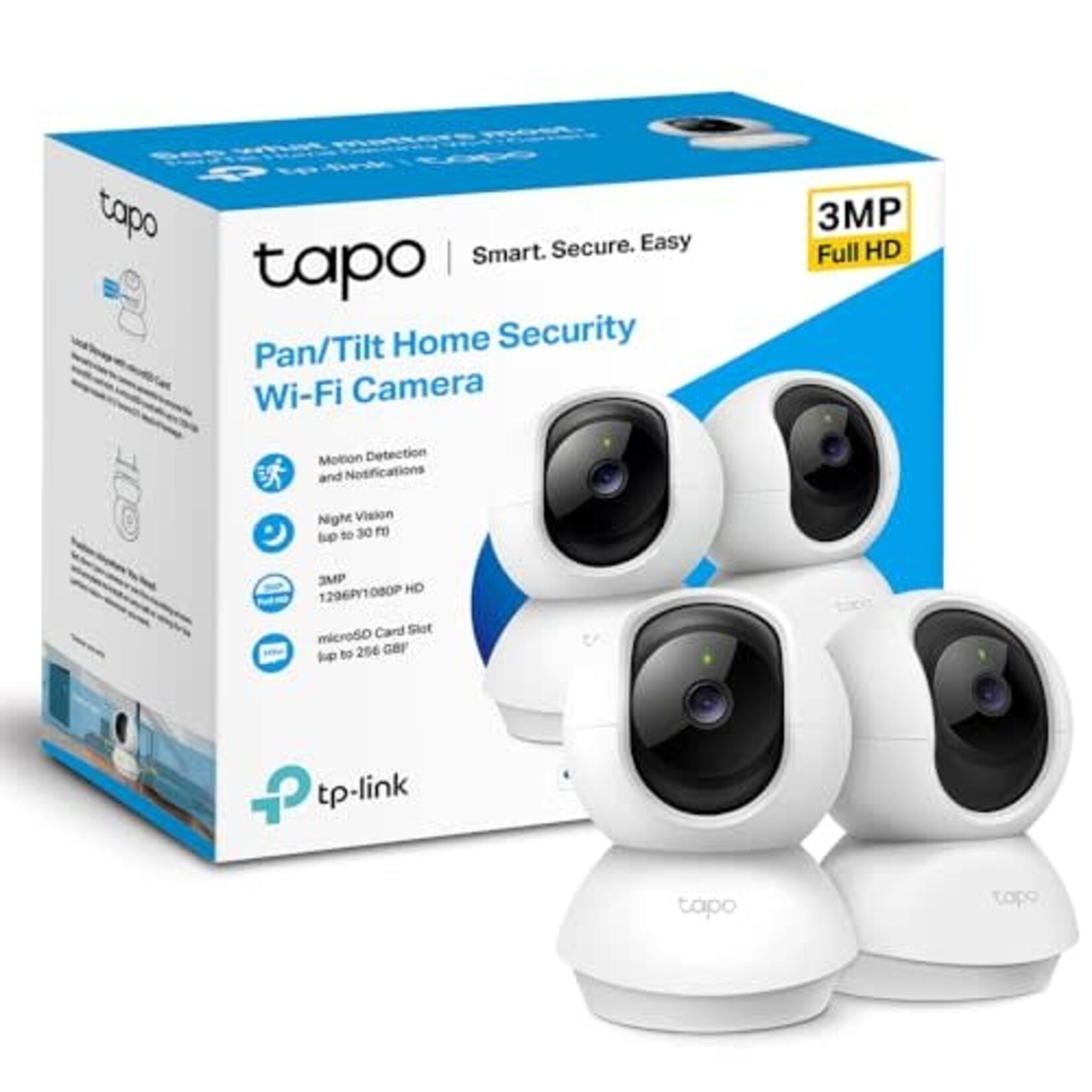 TP-Link Tapo 2K Pan/Tilt Indoor Security WiFi Camera x 2
