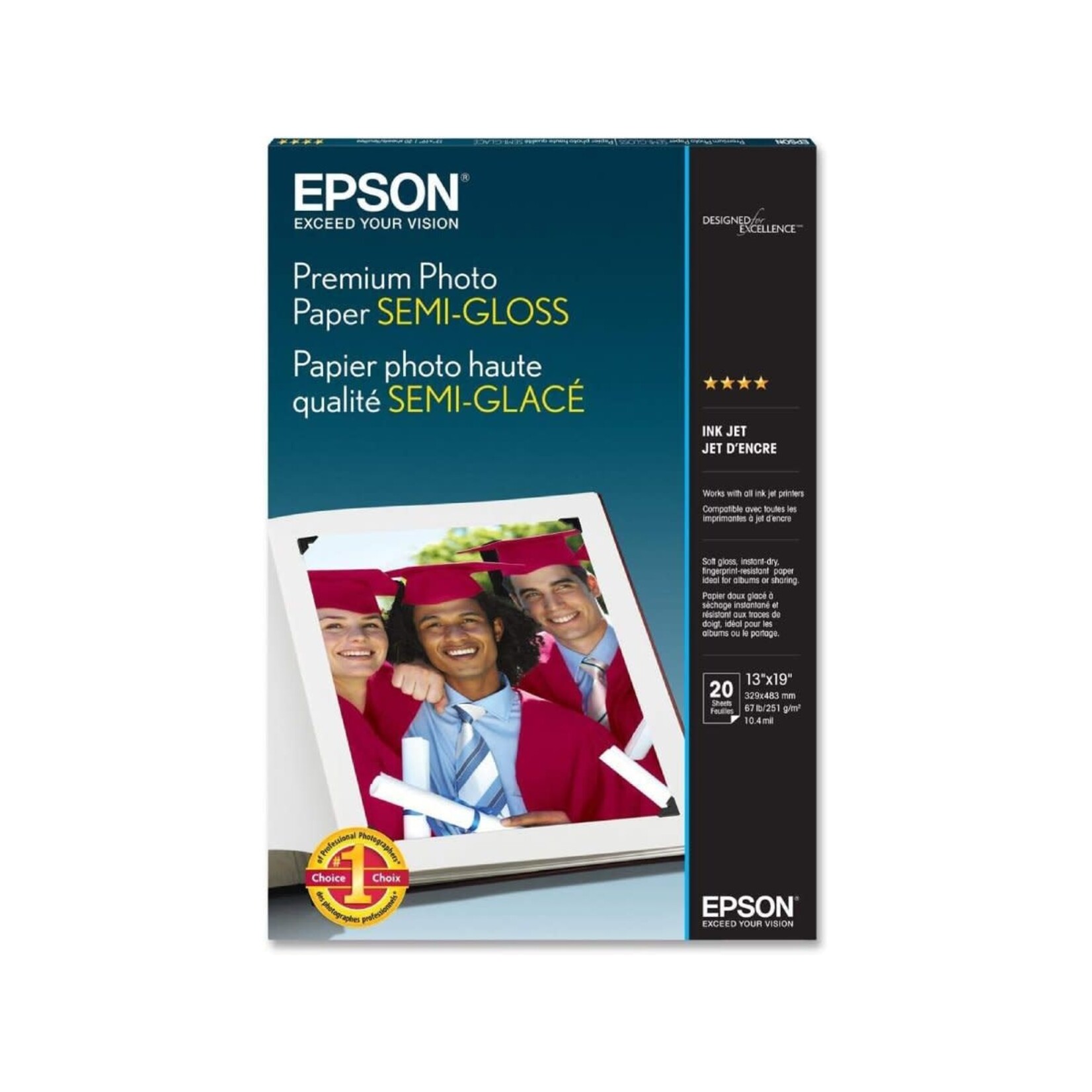 Epson EPSON - Paper - semi-gloss photo paper - Super B (13 in x 19 in) 20CT