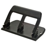 HEAVY DUTY 3-HOLE PUNCH - OFFICEMATE - PADDED, BLACK