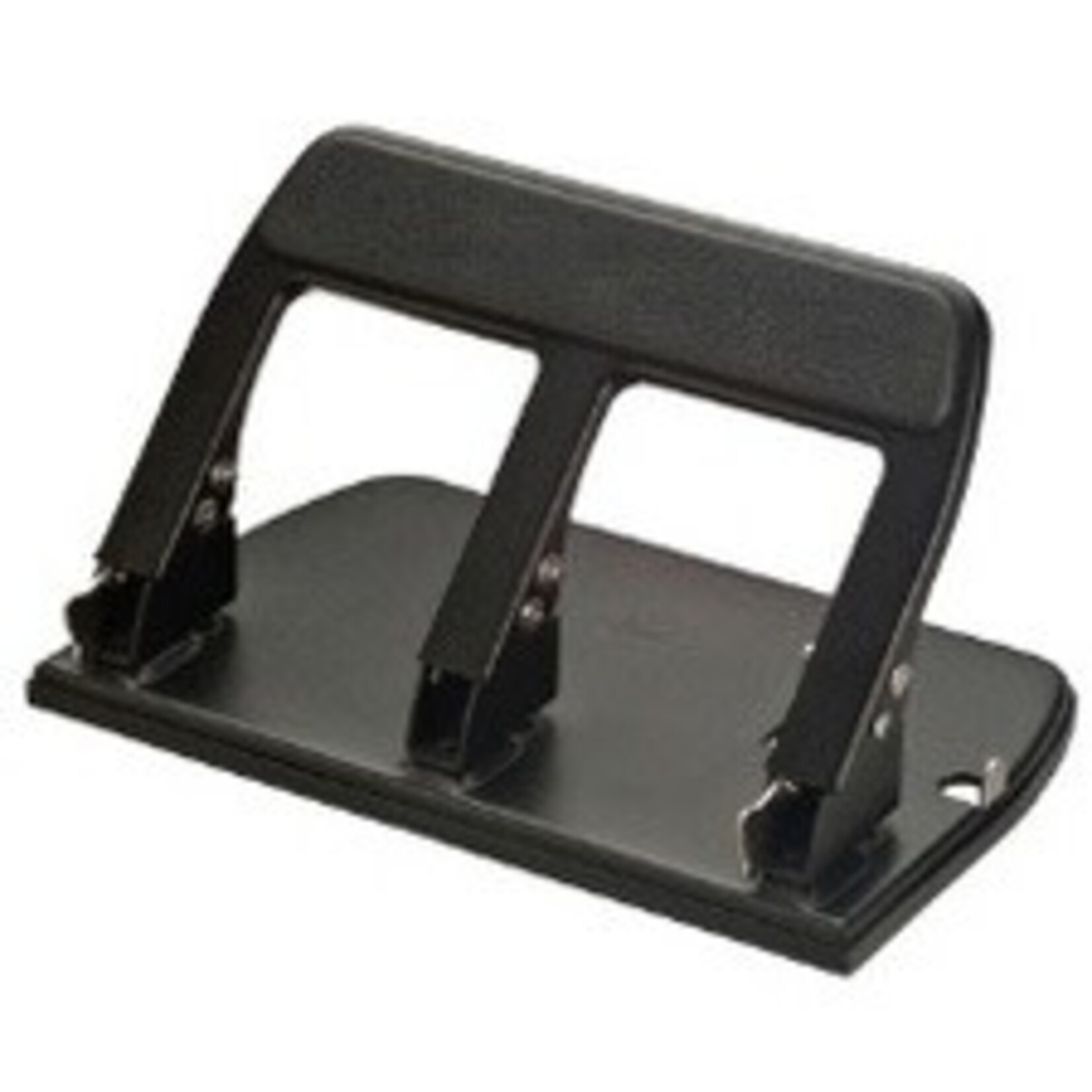 HEAVY DUTY 3-HOLE PUNCH - OFFICEMATE - PADDED, BLACK