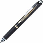 Pentel PEN-RETRACTABLE, ENERGEL RTX ROLLER, PERMANENT 0.5MM BLACK