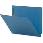 FILE FOLDER-END TAB, LETTER W/FASTENER - BLUE, 50/BOX