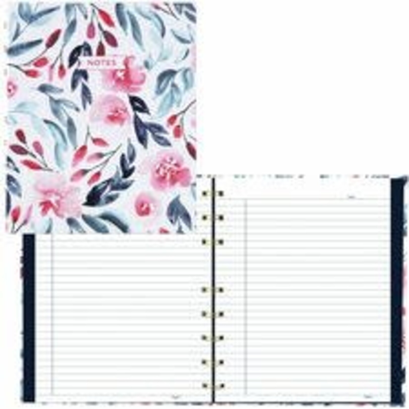 Blueline NOTEBOOK-NOTEPRO, 192 PAGE TRANQUIL BLOOMS TWIN-WIRE 9.25 X 7.25