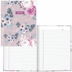 Blueline NOTEBOOK-NOTEPRO, 192 PAGE LAVENDER FLORAL HARD COVER 9.25 X 7.25