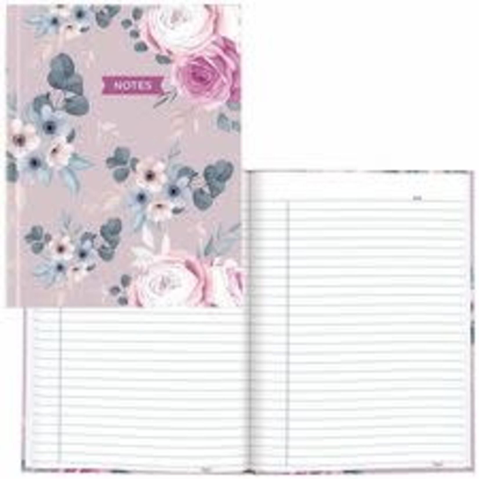 Blueline NOTEBOOK-NOTEPRO, 192 PAGE LAVENDER FLORAL HARD COVER 9.25 X 7.25
