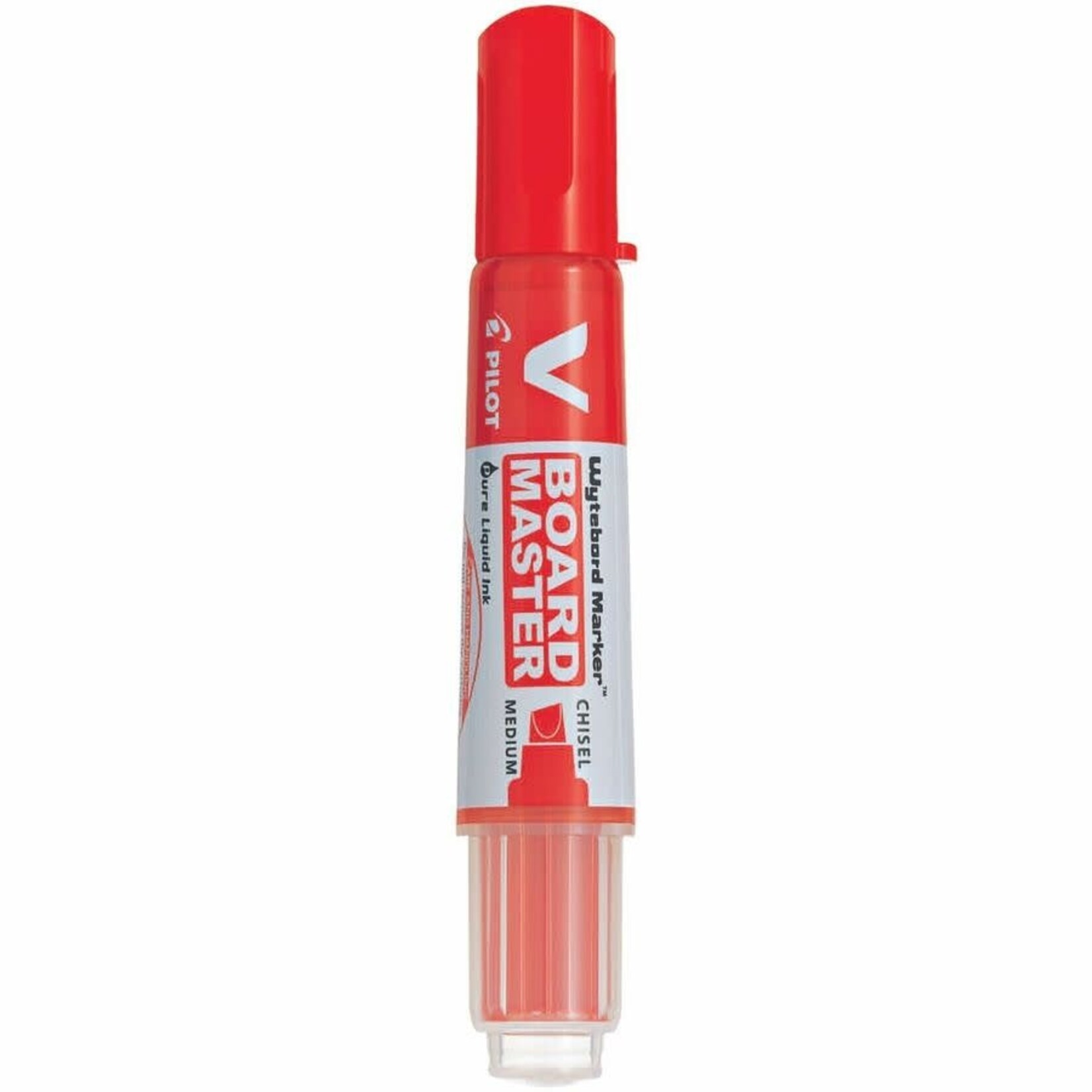 Pilot Pilot V Board Master Dry Erase Refillable Marker - Chisel - Red