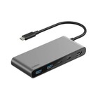 Belkin Belkin 7-Port USB-C Hub - USB-C to 2xUSB-A, 2xUSB-C, 1x4K HDMI, 1xSD Reader, 1xMicroSD Reader - 5 Gbps - 100W - Laptop Docking station