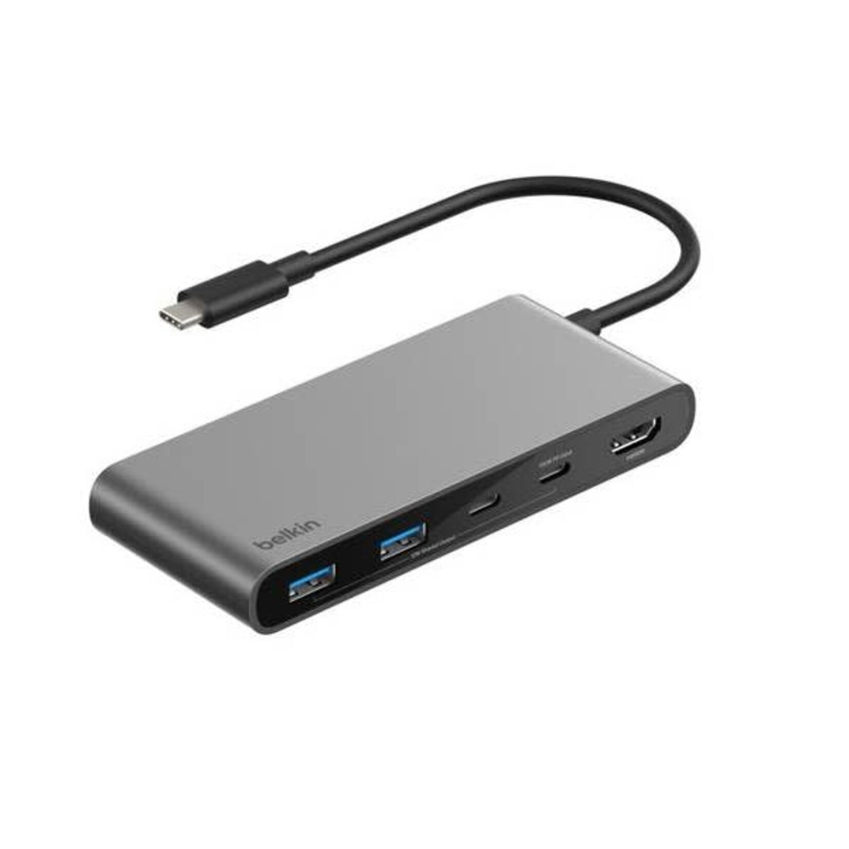 Belkin Belkin 7-Port USB-C Hub - USB-C to 2xUSB-A, 2xUSB-C, 1x4K HDMI, 1xSD Reader, 1xMicroSD Reader - 5 Gbps - 100W - Laptop Docking station