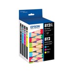Epson EPSON T812 High Capacity Black and Standard Capacity Color Combo (CMY) Pack Ink