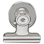 ACCO Brands ACCO Magnetic Bulldog Clip - 1.50" Width - Silver - Metal - 24/Box