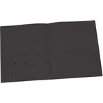 PORTFOLIO-TWIN POCKET, POLY, BLACK