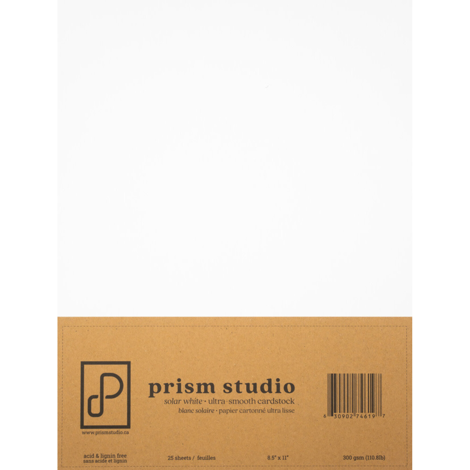 8.5X11 Ultra-Smooth Cardstock 110lb, Solar White (25 sheets)
