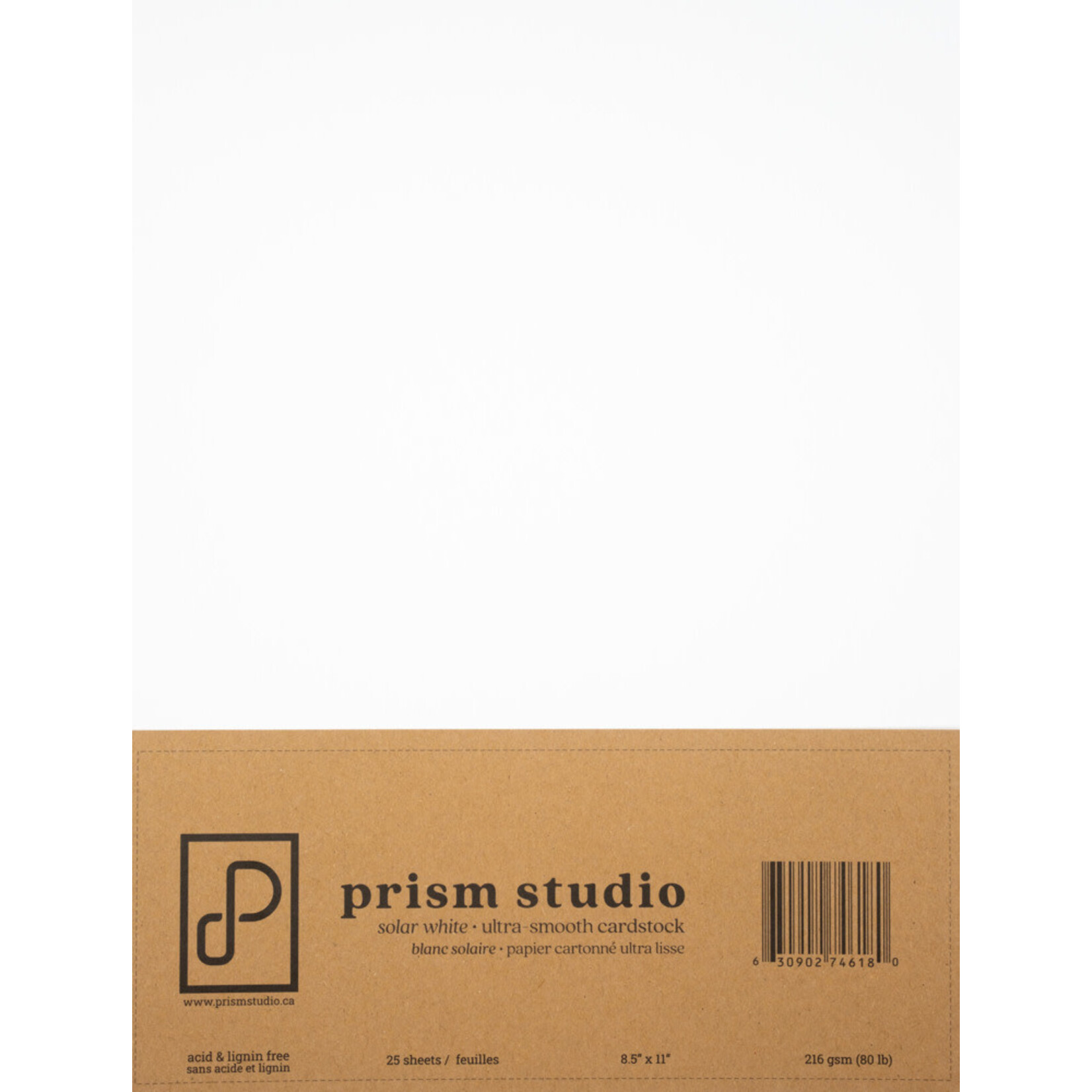 8.5X11 Ultra-Smooth Cardstock 80lb, Solar White (25 sheets)